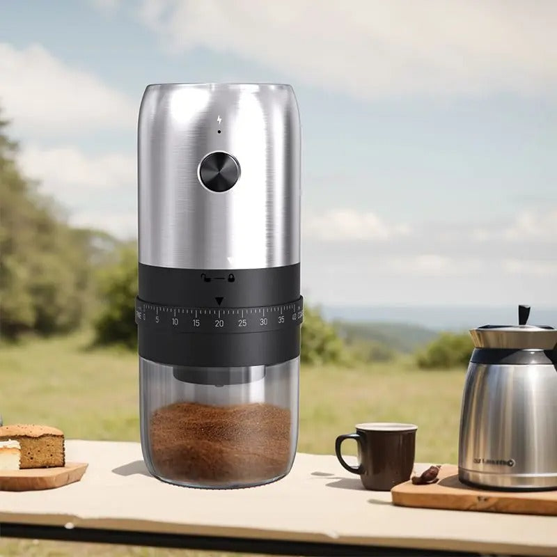 Rechargeable Electric Coffee Grinder with Adjustable Coarseness